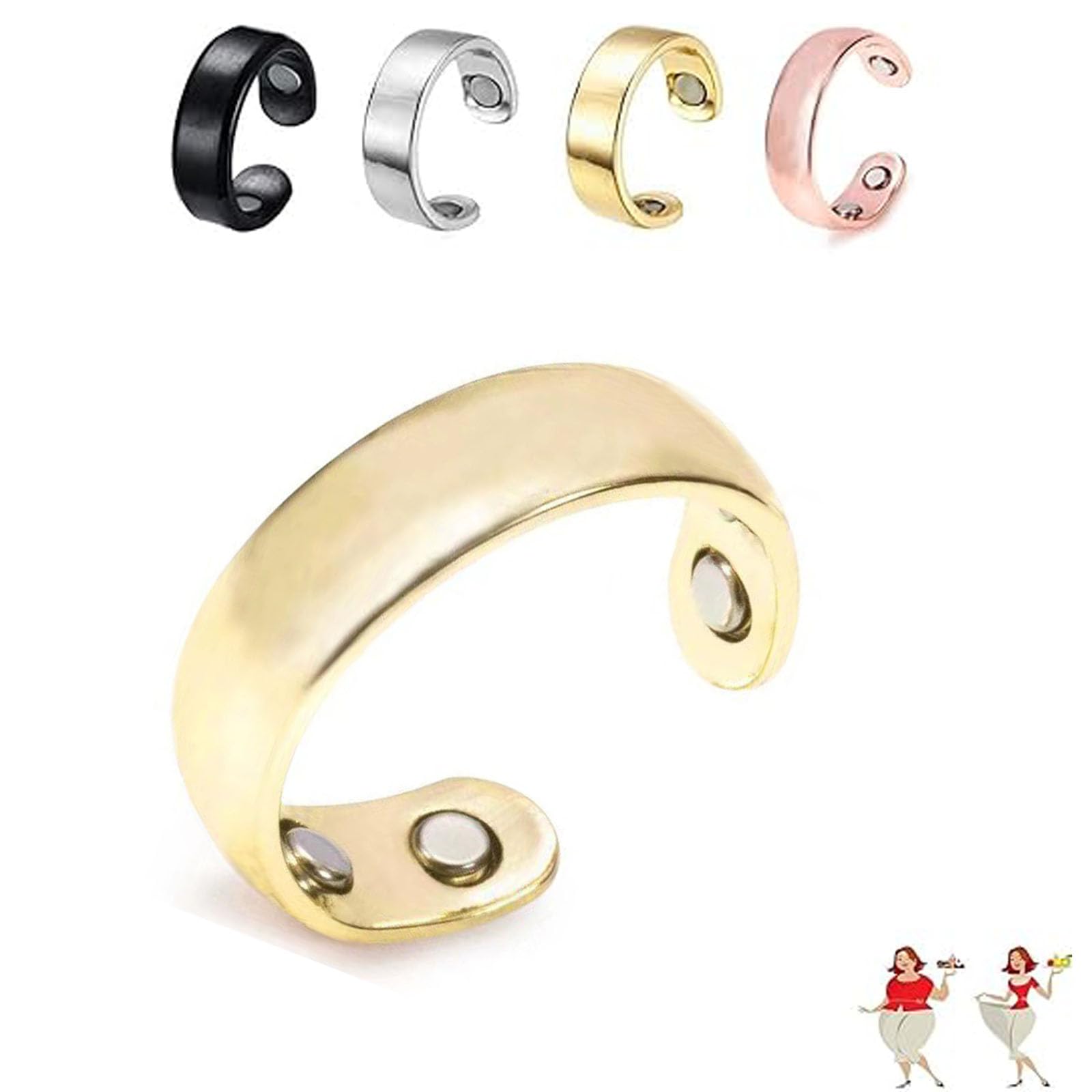 Auvulis Migraine Ring, Stainless Steel Adjustable Calmi Rings for Women Men Migraine Relief
| Auvulis Migraine Ring, Ly