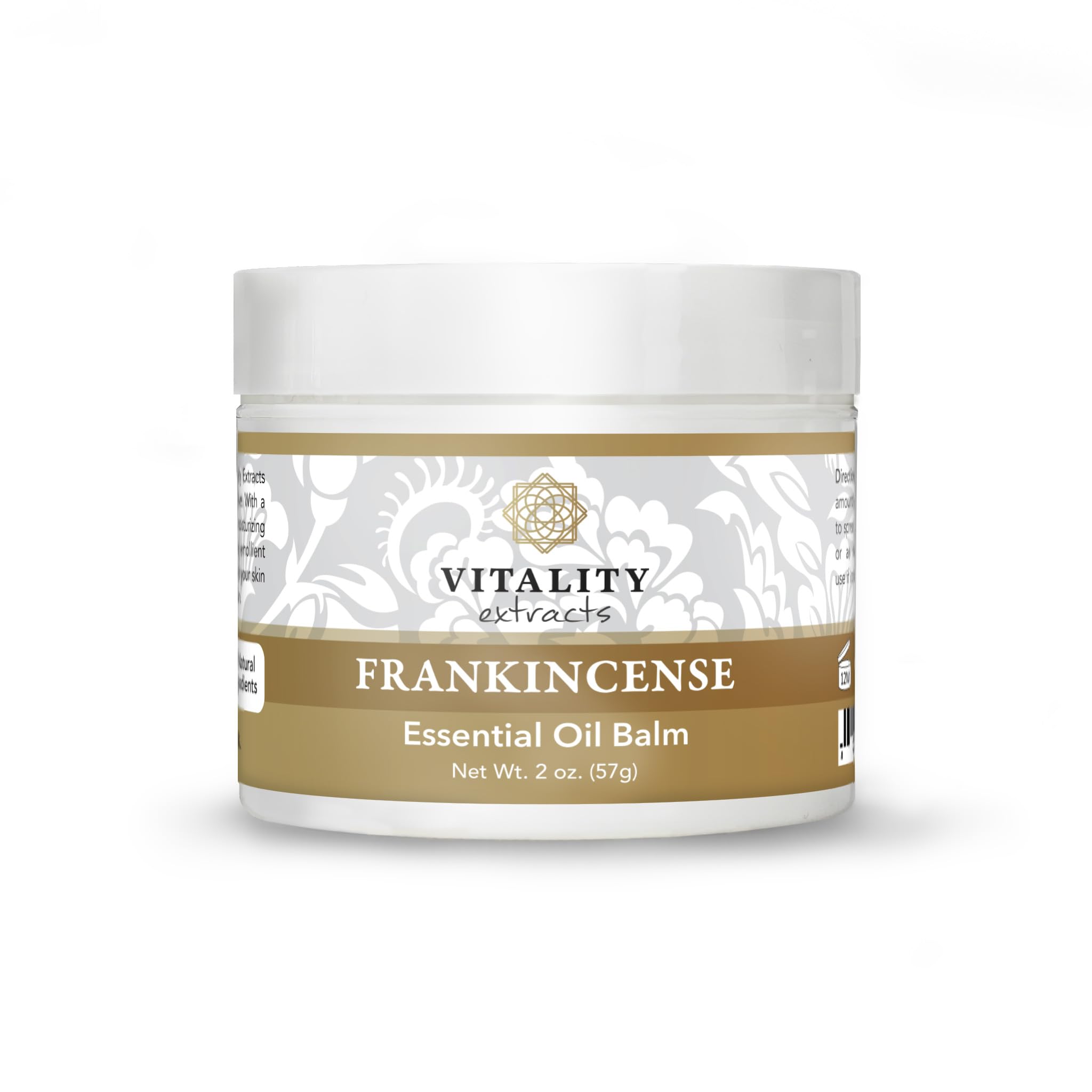 Vitality Extracts Frankincense Balm for Dry, Cracked Skin - 2oz Moisturizer for All Skin Types